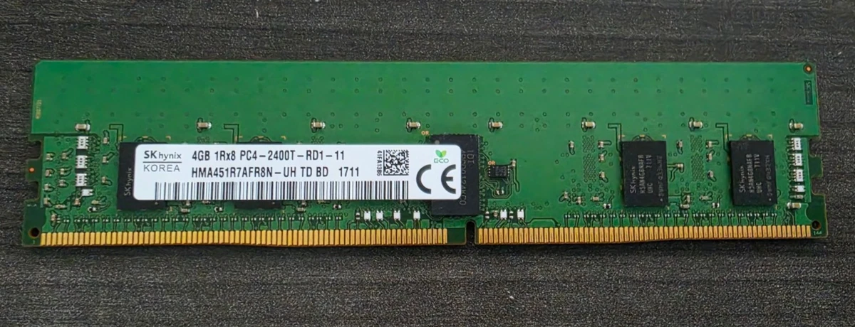 4 GB Capacity per Module DDR4 SDRAM DIMM Network Server Memory