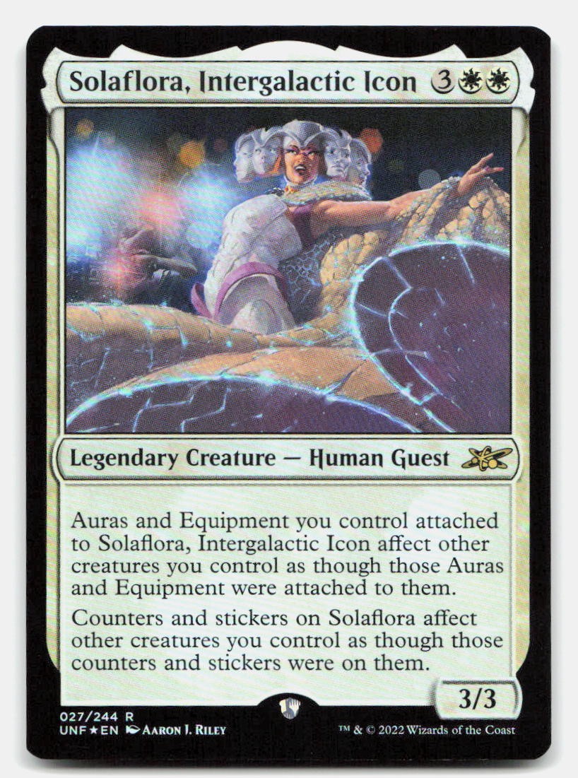 Solaflora, Intergalactic Icon 27 Rare Unfinity Magic: The Gathering Foil NM