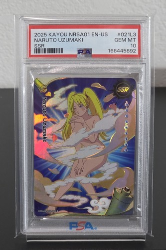 PSA 10 2025 KAYOU NARUTO NRSA01 HEAVEN SCROLL SERIES 1 SSR 021L3 NARUTO UZUMAKI