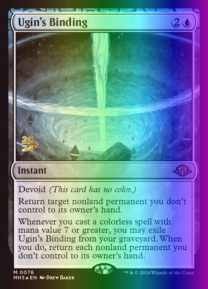 MTG Ugin's Binding (76/97) Modern Horizons 3 Promos LP FOIL- Prerelease