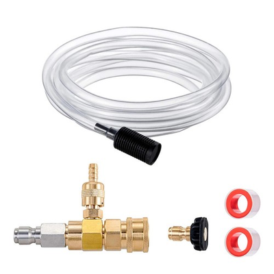 #ad Downstream Soap Dispenser for Pressure Washer 3 8quot; 4000 PSI Kit with 10ft Hose $34.99