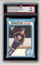 1979-80 WAYNE GRETZKY OPC RC #18 KSA 8 NMM O-PEE-CHEE ROOKIE CARD. rookie card picture