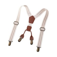 Kids Suspenders Adjustable Y Shape Braces for Beige