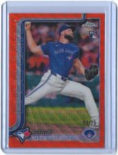 2025 Topps Chrome Baseball #47 ORANGE Wave Refractor /25 Adam Kloffenstein RC