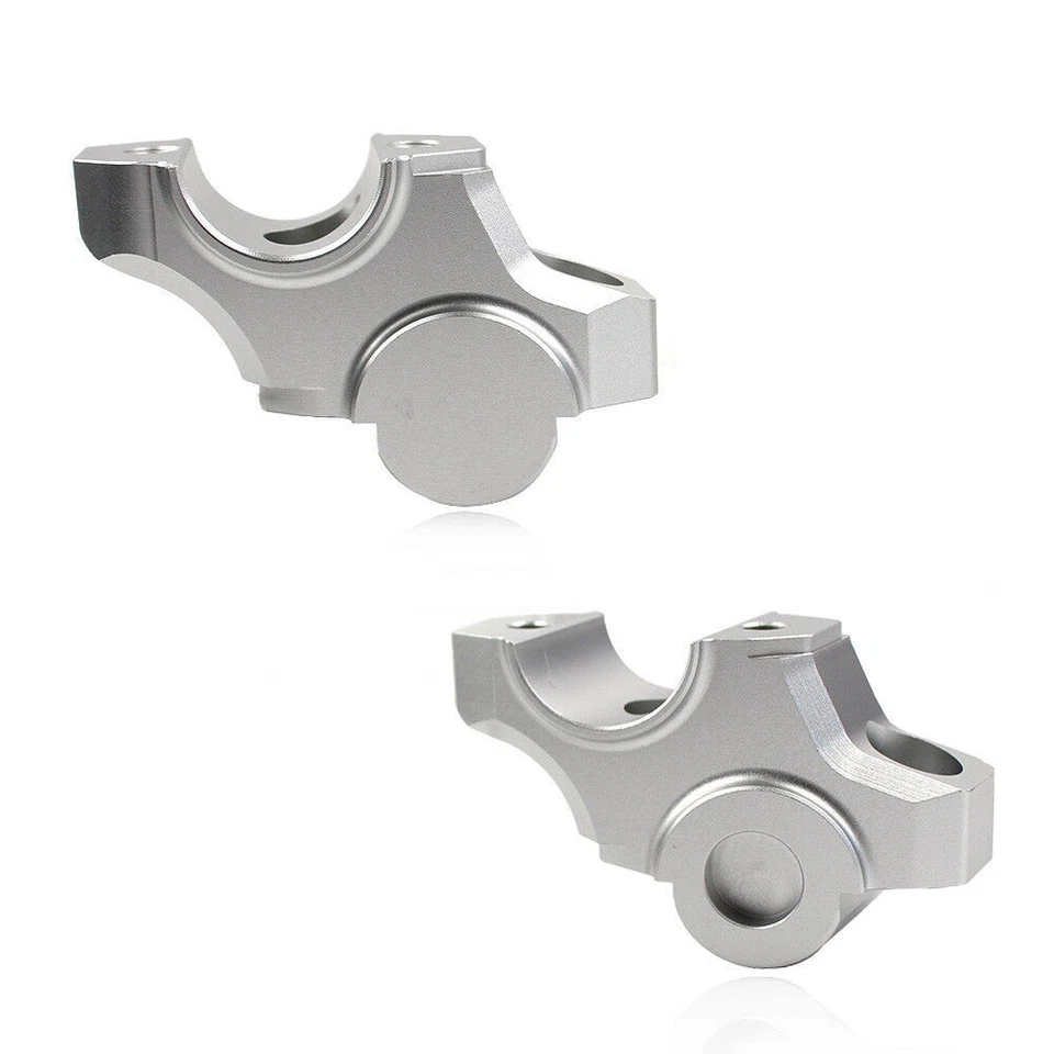 Manillar plateado abrazadera de montaje elevador manillar para Yamaha MT-09 FZ-09 XSR900 Foto 4 de 4