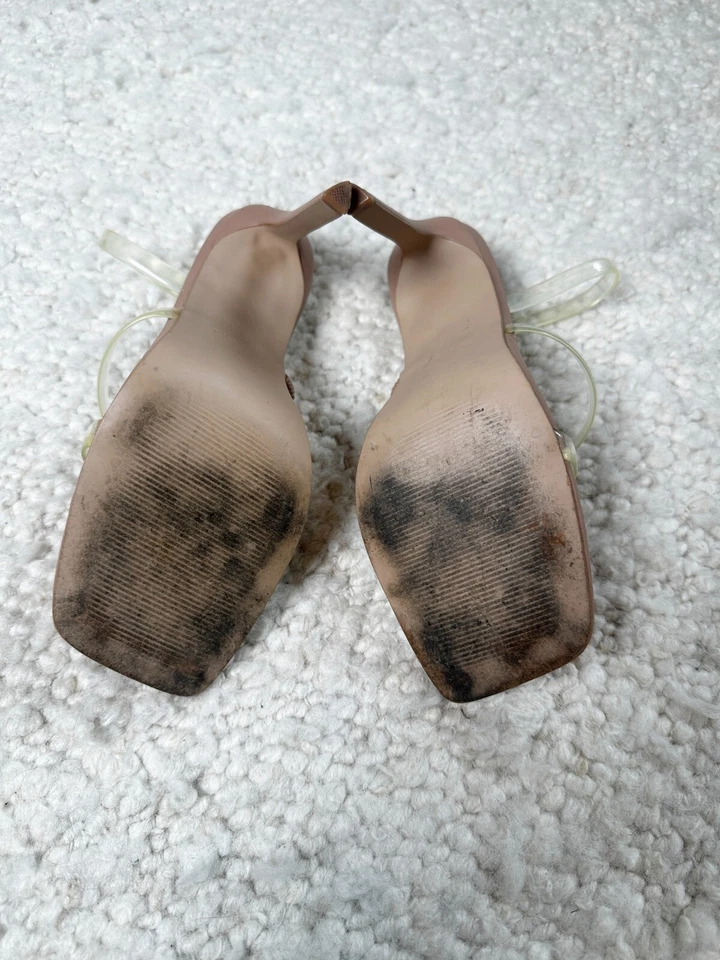 Sandálias salto agulha transparente Steve Madden Gracey tamanho 37,5 - Imagem 4 de 4