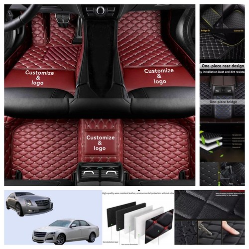 For Cadillac CTS Sedan Coupe 2003-2019 Car Floor Mats Non-slip Front&Rear Carpet - Foto 8 di 42