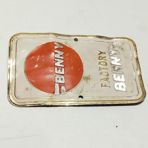 NOS Head Tube Badges BENNY ALLOY BIKE VINTAGE - Picture 5 of 7