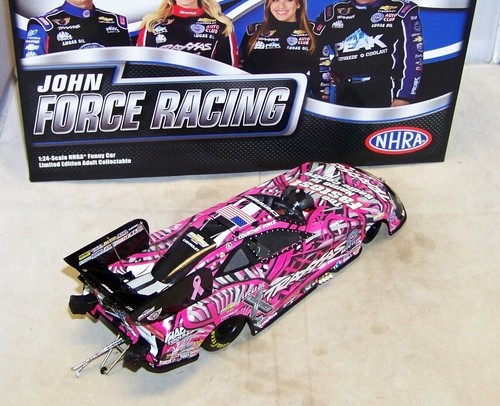 1:24 2015 ACTION NHRA CHEVY FUNNY CAR TRAXXAS PINK JFR COURTNEY FORCE 1/709 #143 - Picture 5 of 8