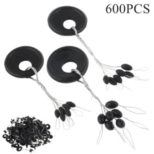 Olive Type Rubber Bobber Stop Fishing Line, 600pcs Weight Stoppers  Fishing