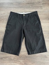 Volcom Youth 1 True to this Chino Shorts Black khaki Big Kids Size 28 Boys