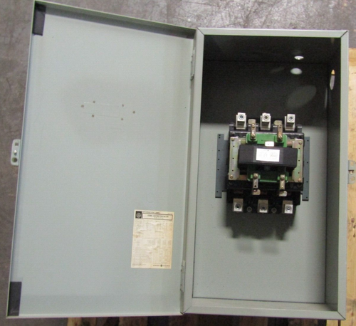 π GE 200 A ENCLOSED LIGHTING CONTACTOR 480/277V 3 POLE 120V COIL CR260L61300AAZ - Picture 4 of 9
