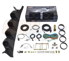 GlowShift T7 4 Gauge Diesel Set + Quad Pod for 99-07 Ford Super Duty Powerstroke