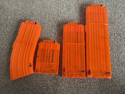 Nerf Magazin Konvolut 6 12 18 Magazine und 10 runde Bananenmagazine 