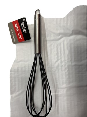 New Cooking Concepts Non-scratch Non-stick Cookware Mixing Silicone Whisk