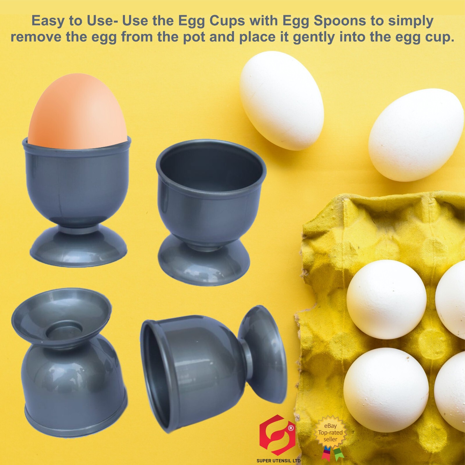 Egg Cup Rack Silver Egg Cup Holder Hard Soft Boiled Eggs Holders Cups Kitchen ...