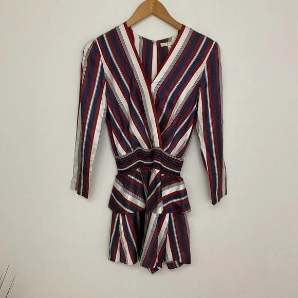 Maje sales striped jumpsuit