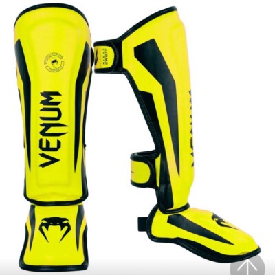 Venum Elite Schienbeinschoner Neo Gelb Größe XL