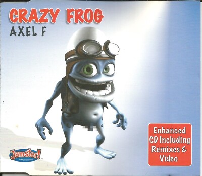 CRAZY FROG Axel F 5TRX w/ 2 MIXES & INSTRUMENTAL & EDIT & VIDEO CD single SEALED