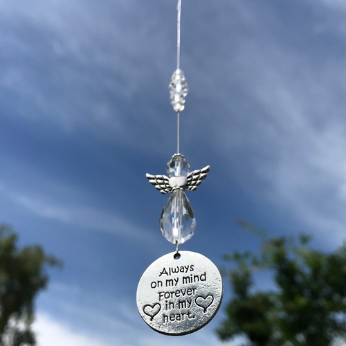 Neu Engel Sonnenfänger ~ Always on my mind Forever in my heart ~ Memorial Loss - Bild 11 von 12