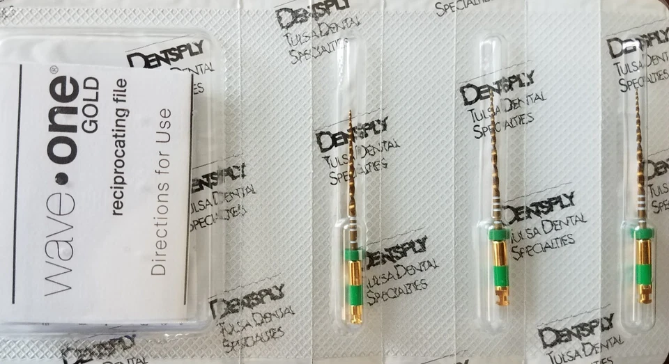 Waveone Gold Wave One Medium 25mm Endodontic File Root Canal Dentsply Tulsa