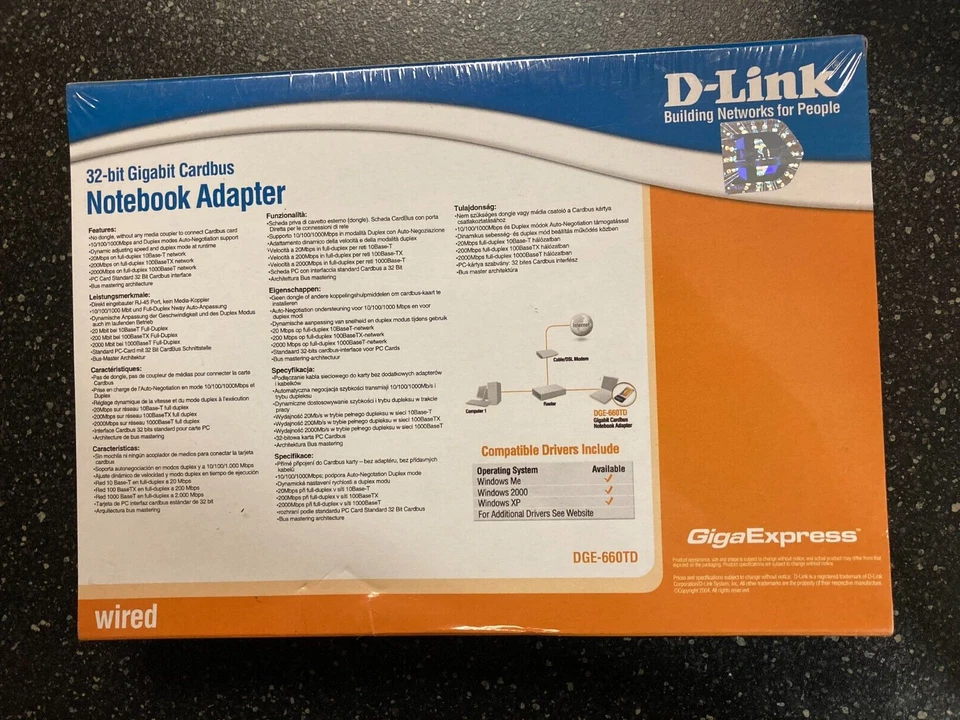 D-Link 32-bit Gigabit Cardbus Notebook Adapter - Bild 2 von 3