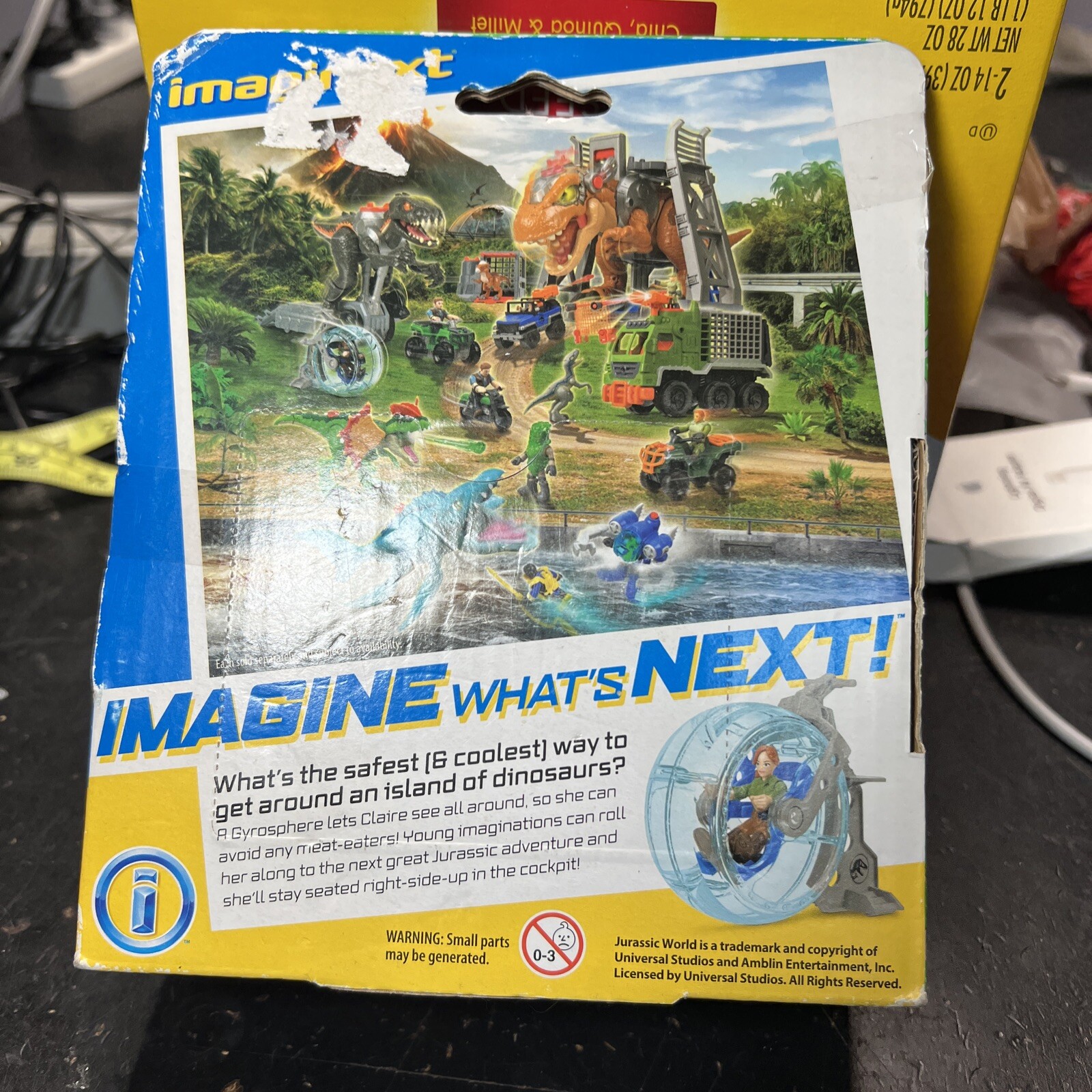 NEW JURASSIC WORLD IMAGINEXT FIGURE SET CLAIRE W GYROSPHERE FISHER
