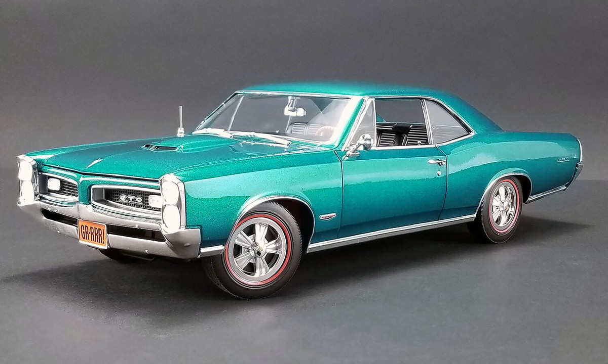 ダイキャスト　1/18 1966 M/T PONTIAC GTO 未開封　レア 1966 Pontiac GTO Barrier Blue with White Top | Highway 61