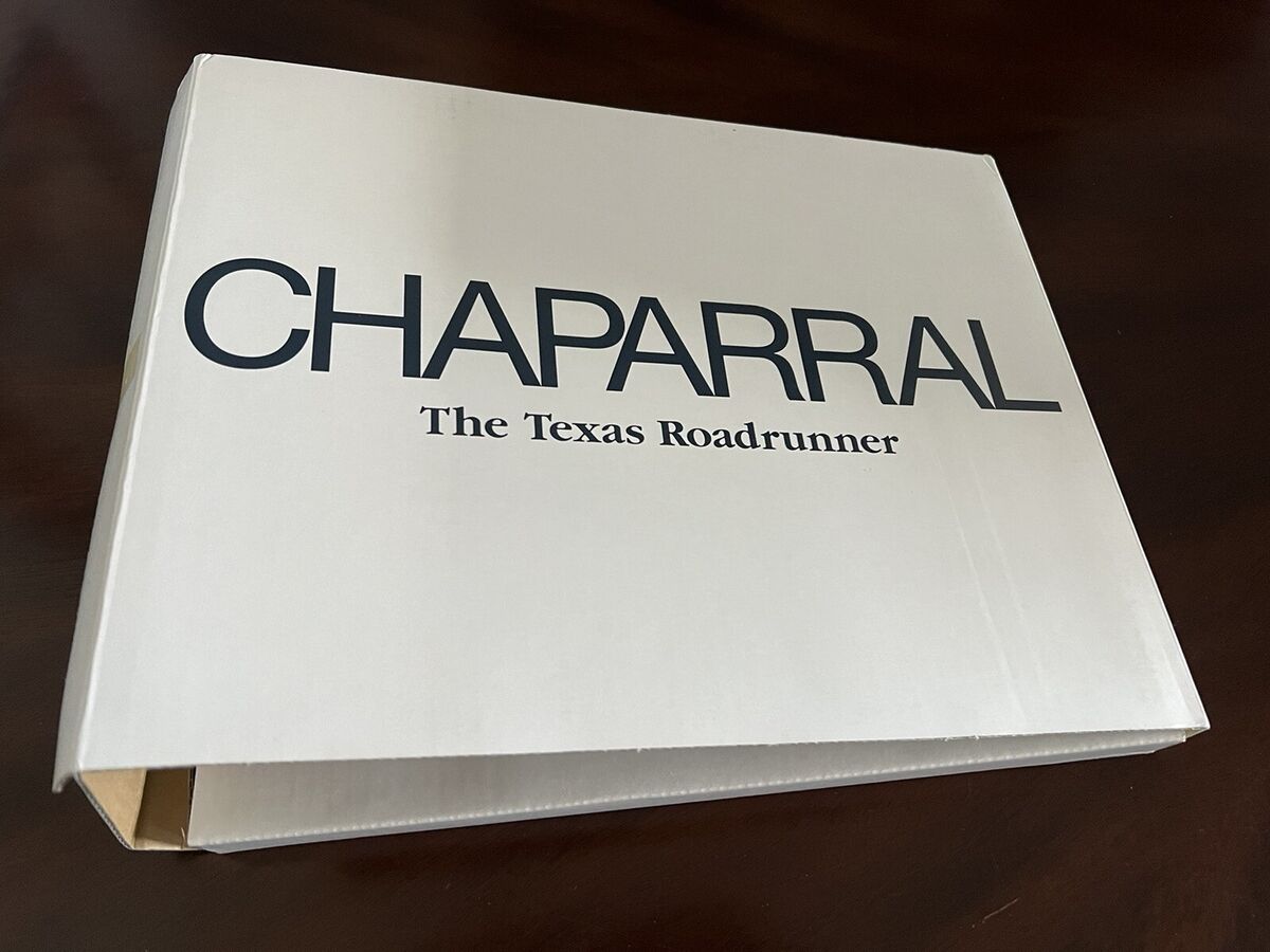 Chaparral The Texas Roadrunner Book Signed By Jim Hall RARE Chaparral The Texas Roadrunner Book Signed By Jim Hall RARE