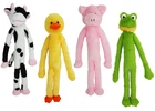 Multipet Mini Swingin’ Slevins Dog Toy 12" Assorted Squeaky Plush Tug 1 Piece