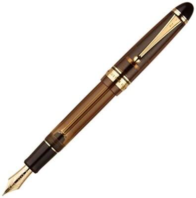 Pilot Namiki CUSTOM 823 Plunger Type Transparent FKK-3MRP-BN-M Medium Nib Brown 