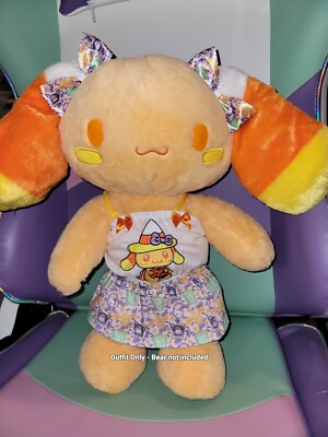 OUTFIT ONLY Build A Bear Hello Pumpkin Kitty Halloween Candy Corn Cinnamoroll
