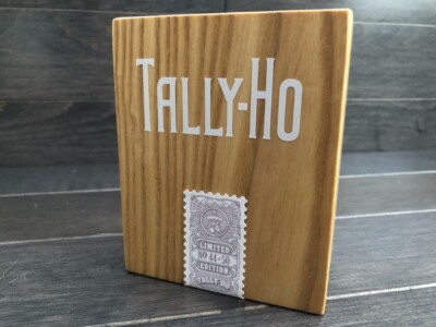 TALLY HO PEARL GUILDED Playing Cards w/Custom Wooden Box