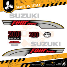Decalcomania Adesivi Motore Fuoribordo Suzuki 200cv FourElectronic FuelInjection