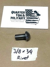 Domed Head Steel Rivet 38x34 For Willys Jeep Frame Mb Gpw Cj2a Cj3a Cj3b M38