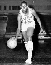 Earl Lloyd Of The Detroit Pistons Poses 1950S Old Basketball Photo
