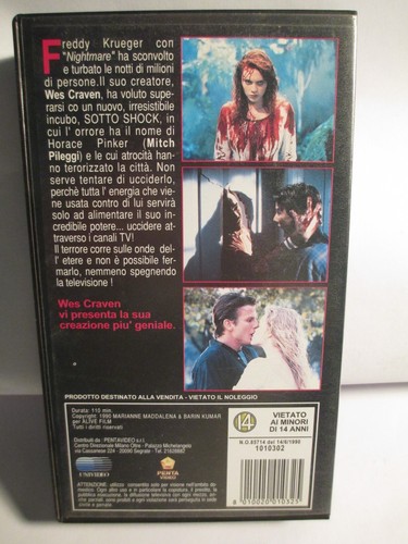 SOTTO SHOCK (1990) VHS - WES CRAVEN - Foto 2 di 4
