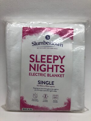 Slumberdown Sleepy Nights Einzel Heizdecke 65 cm x 135 cm 3 Heizstufen