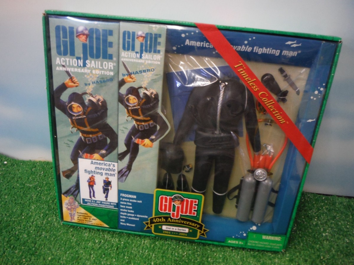 Hasbro 2003 Gi Joe 40th Anniversary Action Sailor Frogman Set #2