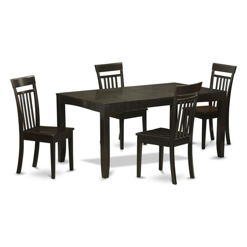 5 Pc Dining room set for 4-Dining Table with Leaf and 4 Dining ... - Picture 4 of 4