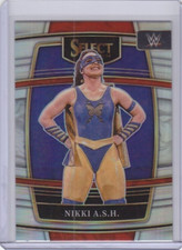 NIKKI A.S.H. ASH  ( SILVER PRIZM ) (Card #54 ) 2022 WWE Panini Select  CROSS