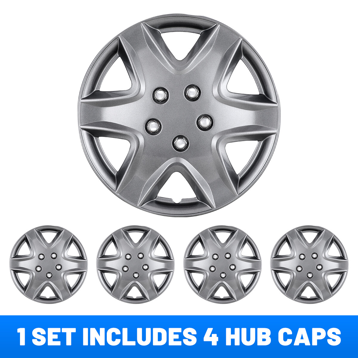 4PCS New Hub Caps 15” inch for Toyota Corolla Nissan Versa Chevrolet Wheel Cover eBay
