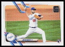 2021 Topps Mitch White #270 BASEBALL CARD Rookie Los Angeles Dodgers RC. rookie card picture