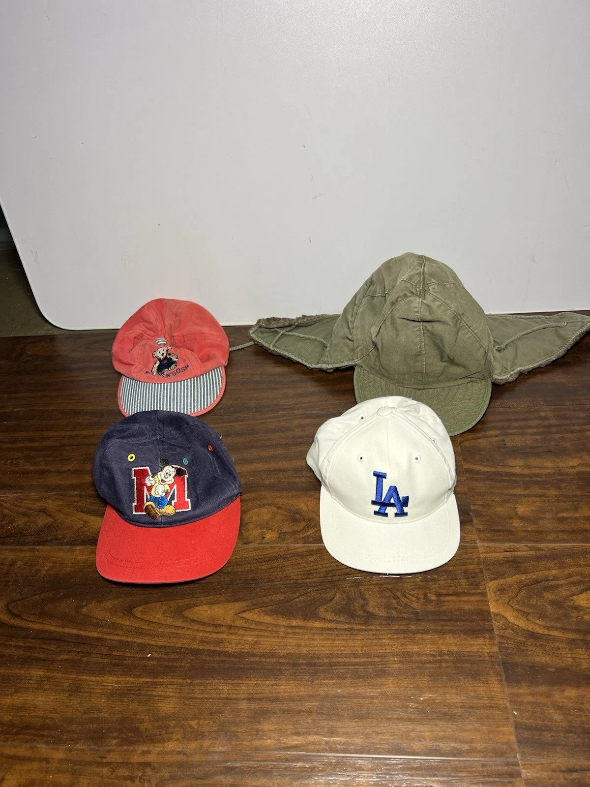Vintage Infant And Toddler Caps Mickey Dodgers U.S. Military Baby B’ Gosh