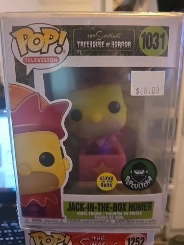Funko Pop! - Jack-in-the-Box Homer (Glow) - The Simpsons #1031 +P/Prot