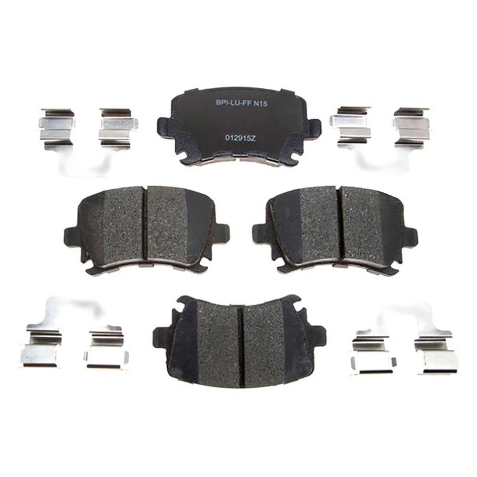 Rotores de freno delanteros traseros y pastillas de freno de cerámica para Volkswagen GTI 2009-2010 Foto 3 de 4