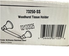 Delta 73250-SS Woodhurst Wall Mounted Pivoting Toilet Paper Holder New E43