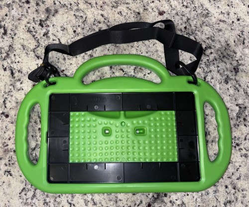 Samsung Galaxy Tab A 10.1 Inch Shockproof Green Case W/Kickstand/Strap NIB - Picture 2 of 4
