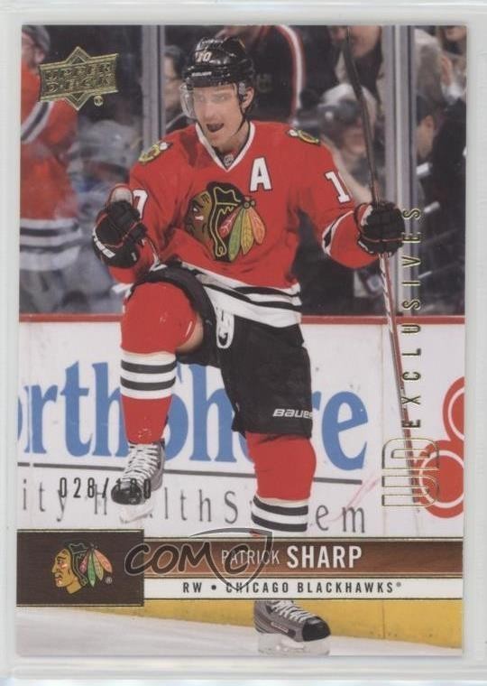 2012-13 Upper Deck UD Exclusives 28/100 Patrick Sharp #39 1o3