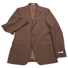  425 BAR III Slim Fit Rust Brown Wool Blend Suit Jacket Blazer Mens Size 36S